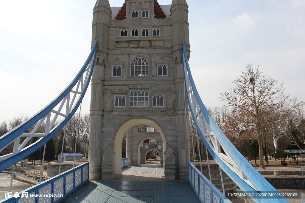 欧式风格桥梁建筑景观