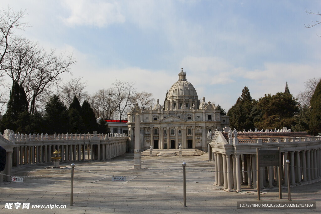 宏伟庄严的欧式建筑景观