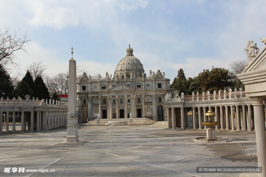 宏伟的古典建筑景观
