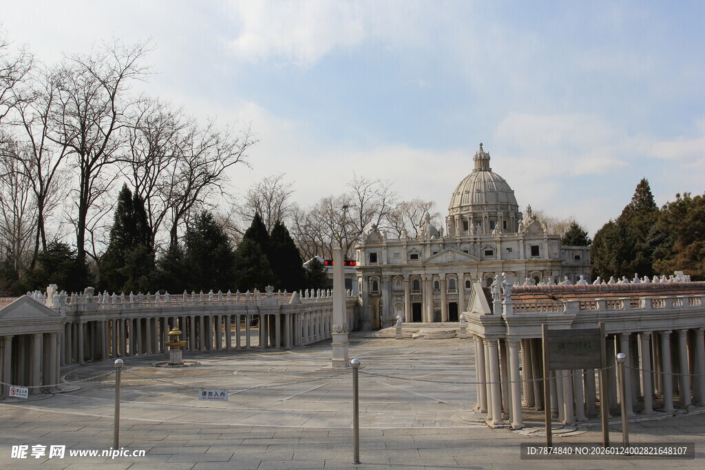美国国会大厦前的景观