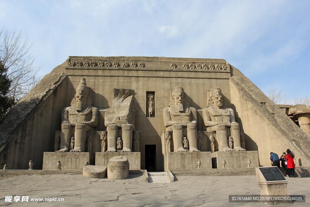 埃及阿布辛贝神庙景观