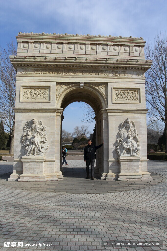 巴黎凯旋门景观