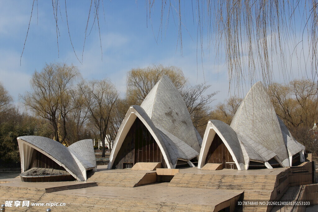 独特造型的户外建筑景观