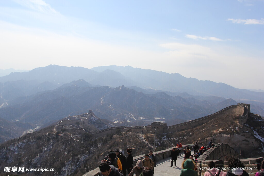 长城上的壮丽山景