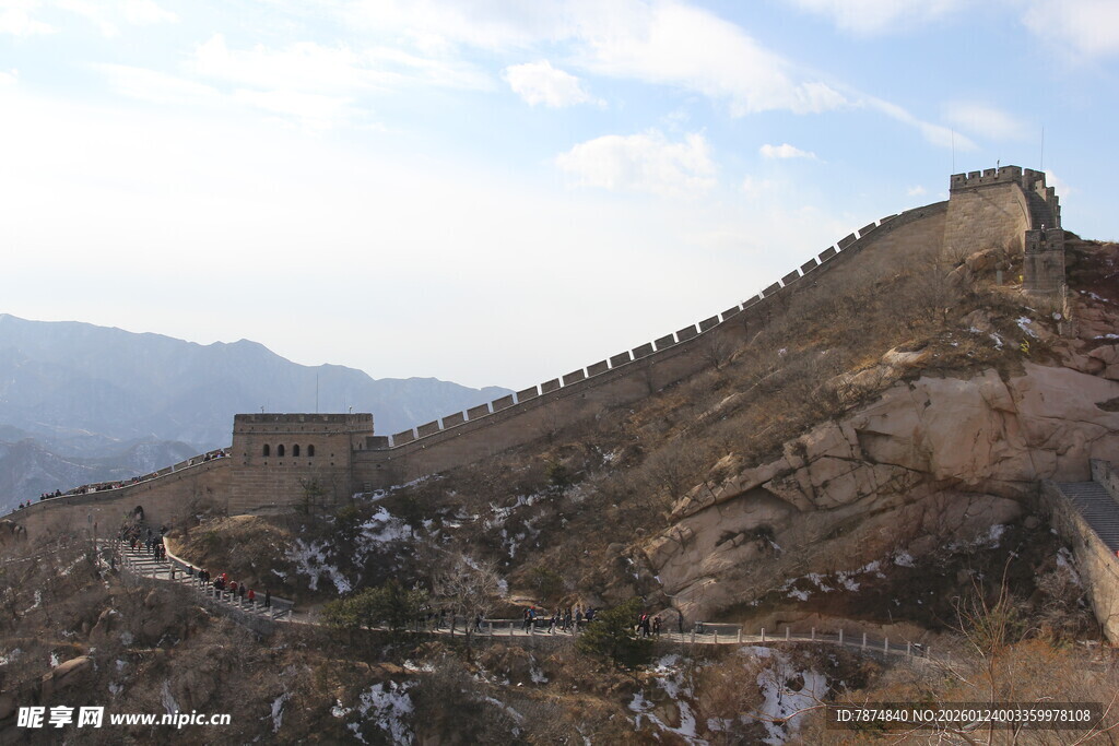 雄伟壮观的古老长城