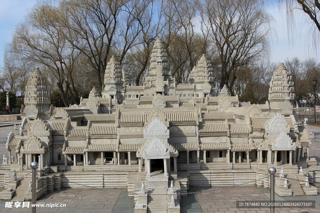 古老石塔建筑景观