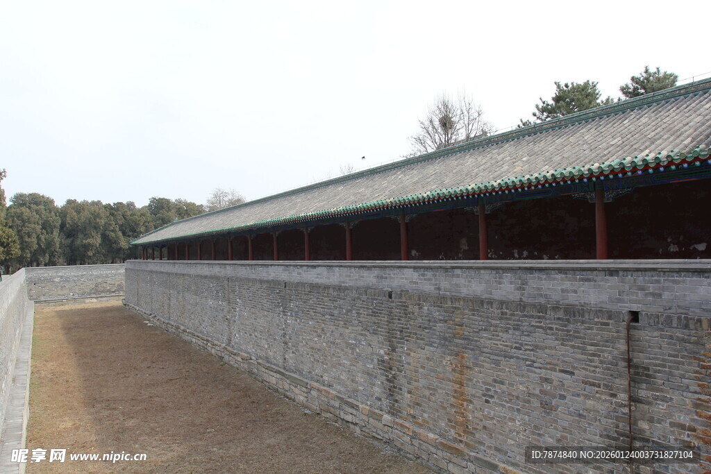 古老围墙建筑景观