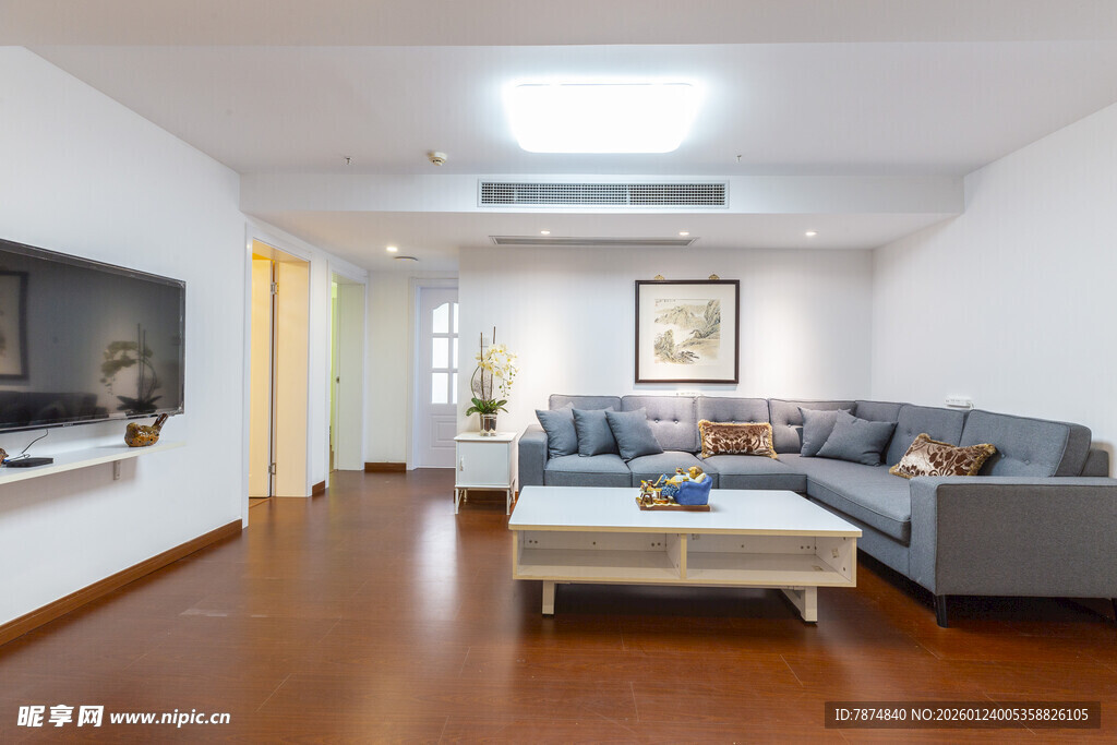 现代简约风客厅室内场景