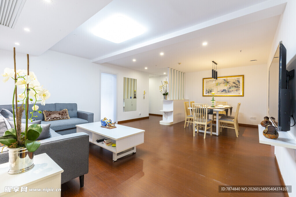 现代简约风温馨客厅场景