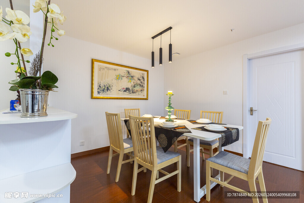 温馨现代风餐厅室内场景