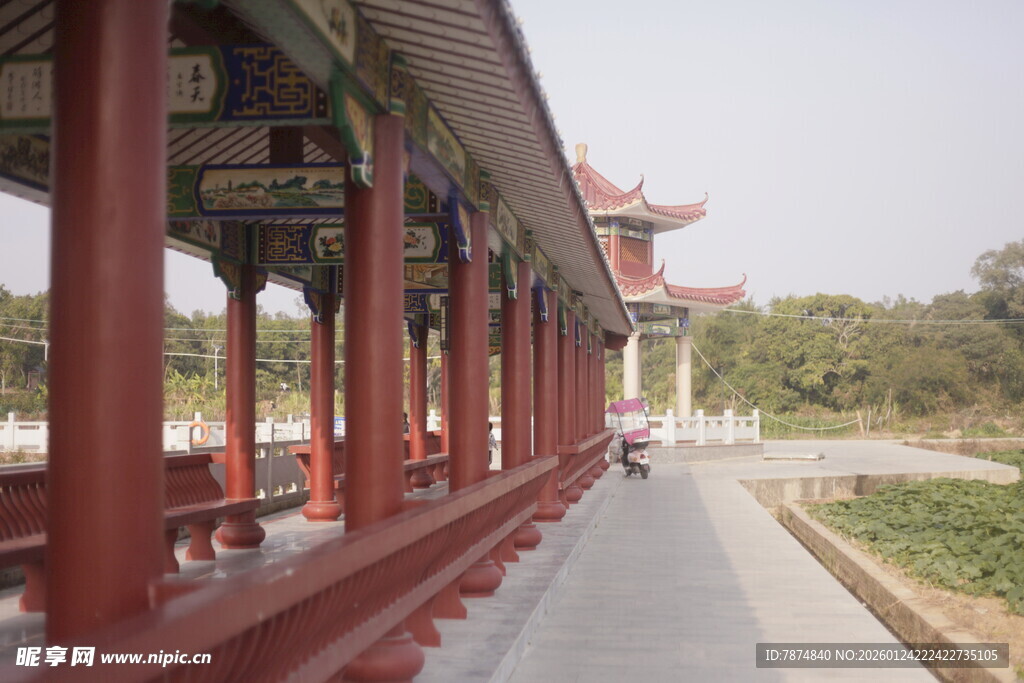 中式长廊景观 古韵悠长