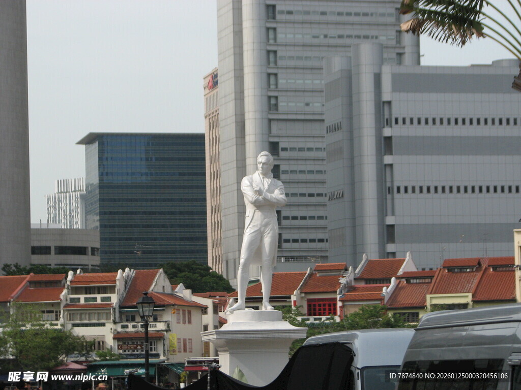 新加坡城市中的雕像景观