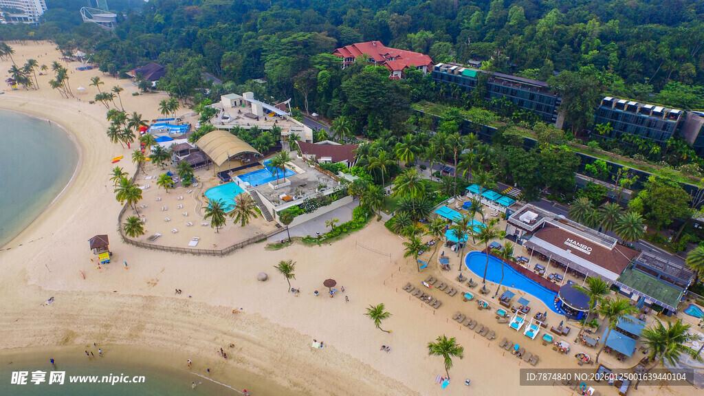 美丽海滨度假胜地风景