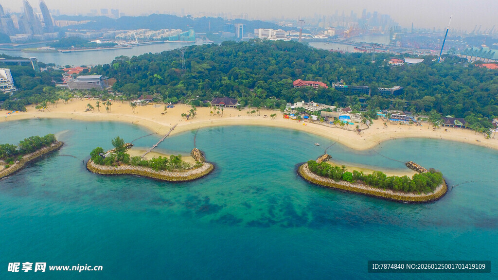海上人工岛屿景观