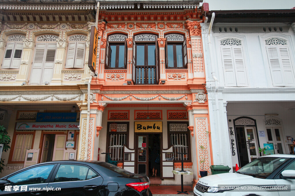 南洋风格街边建筑