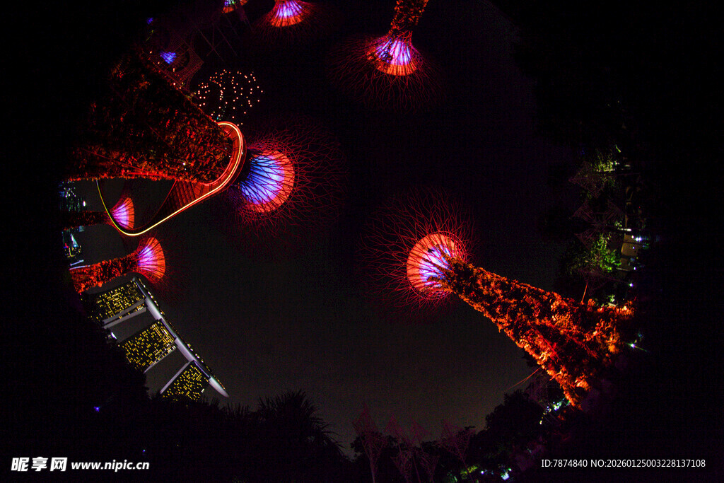 璀璨摩天轮夜景