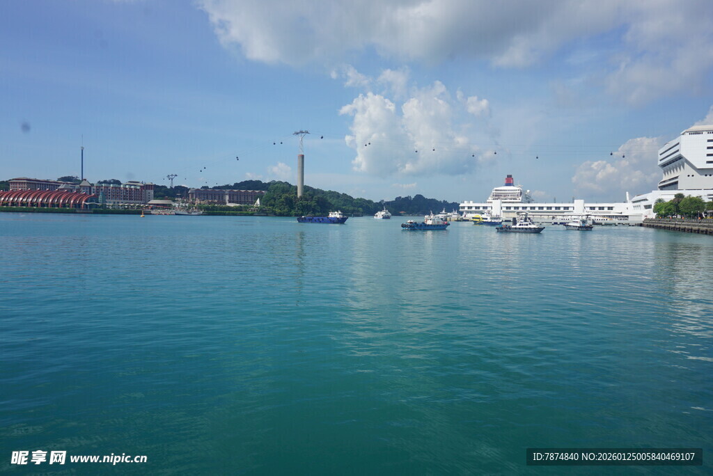 海滨城市美丽海景风光