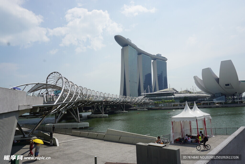 新加坡滨海湾城市景观