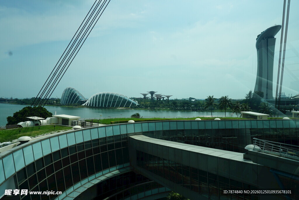 城市高空观景台全景风光