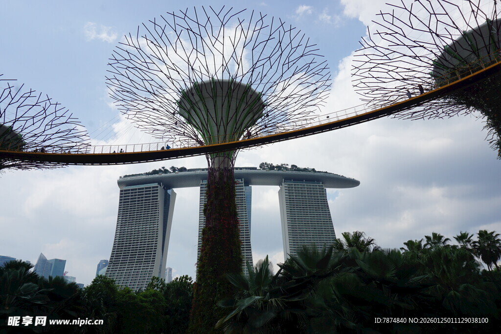 新加坡滨海湾标志性景观