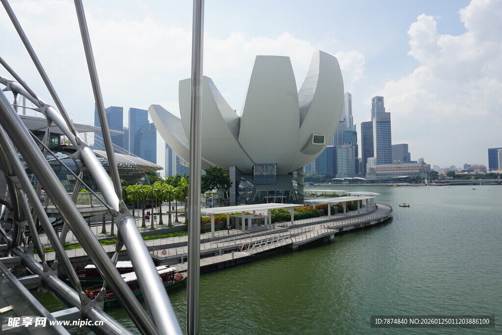 新加坡滨海湾城市景观