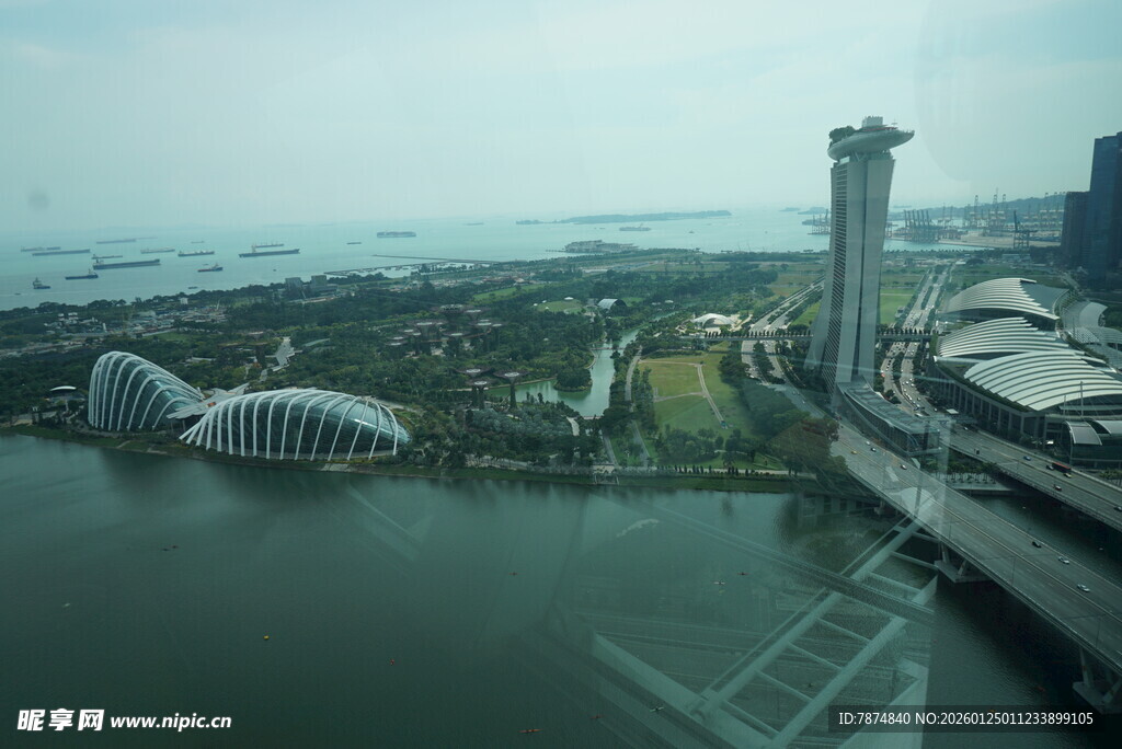 新加坡城市景观俯瞰