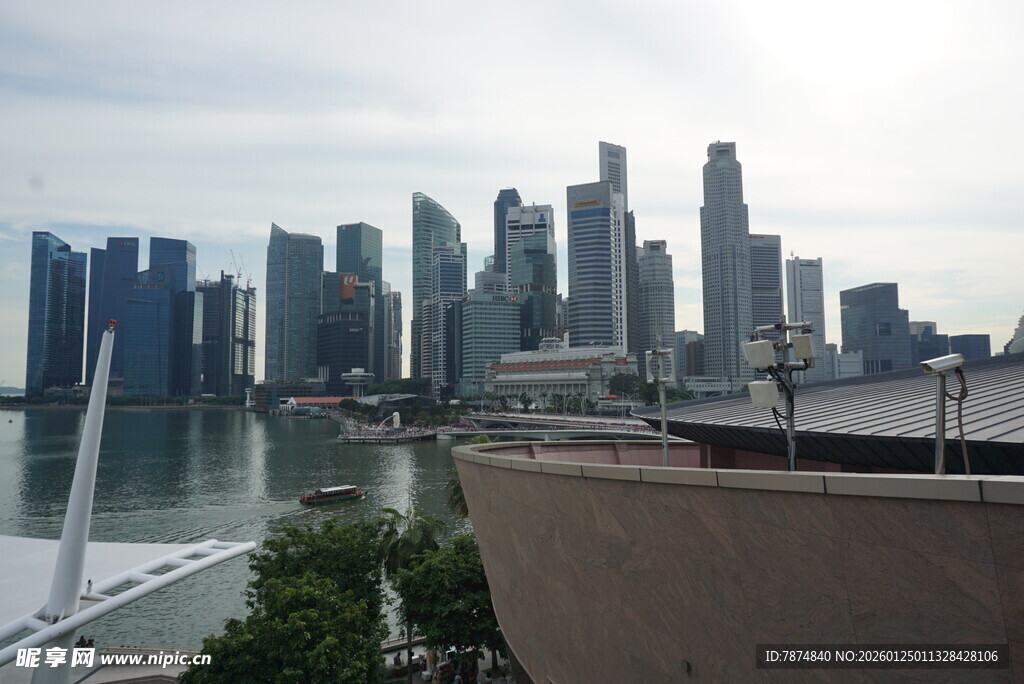 新加坡城市天际线景观