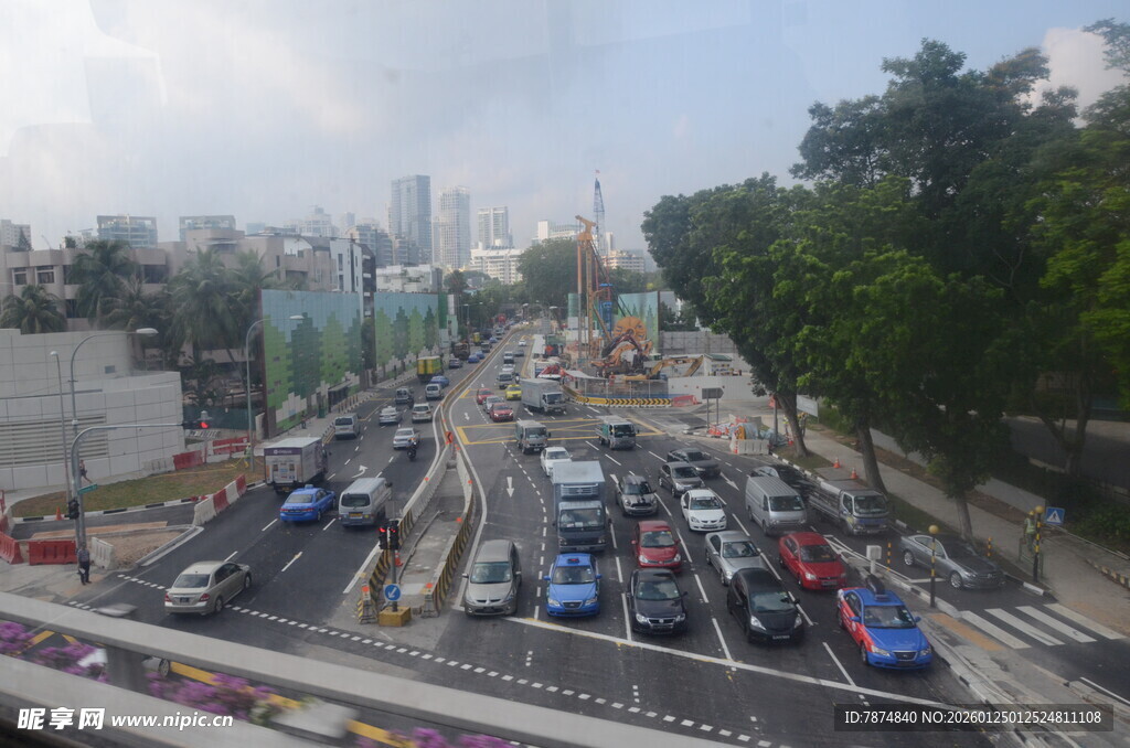 城市交通拥堵繁忙景象