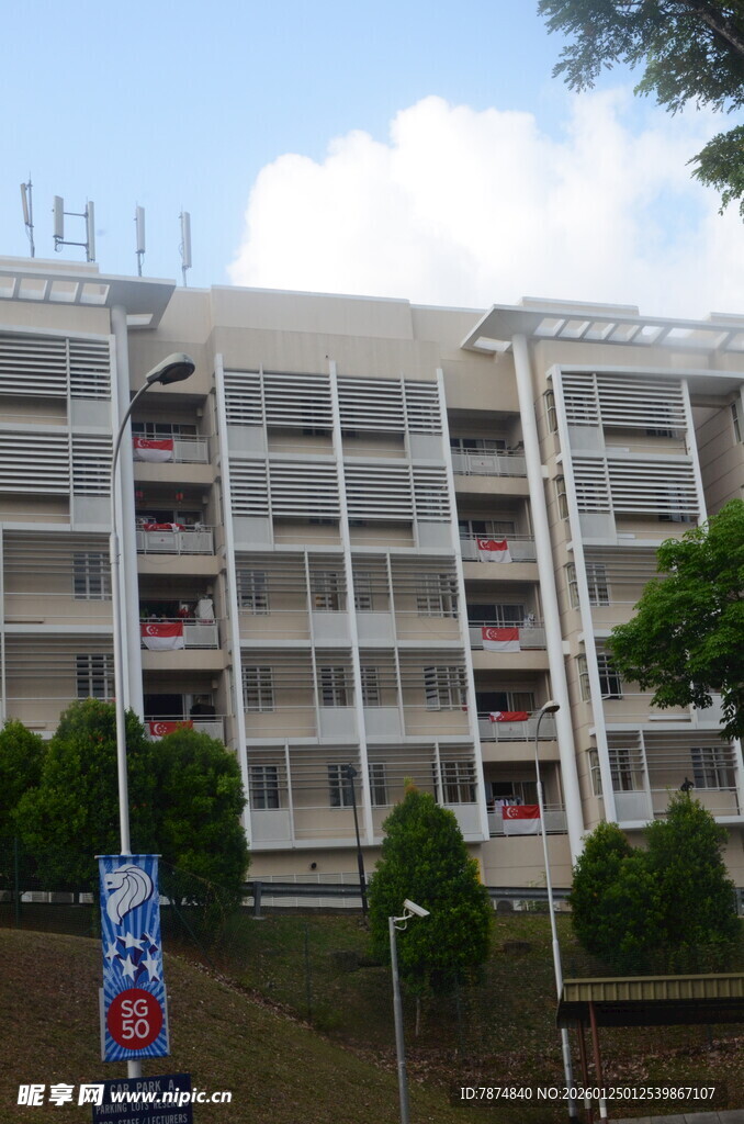 多层居民楼外观景观