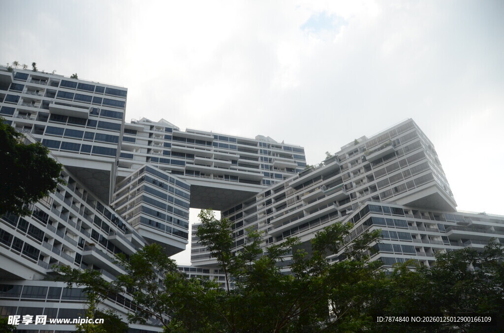 独特造型的现代高层住宅