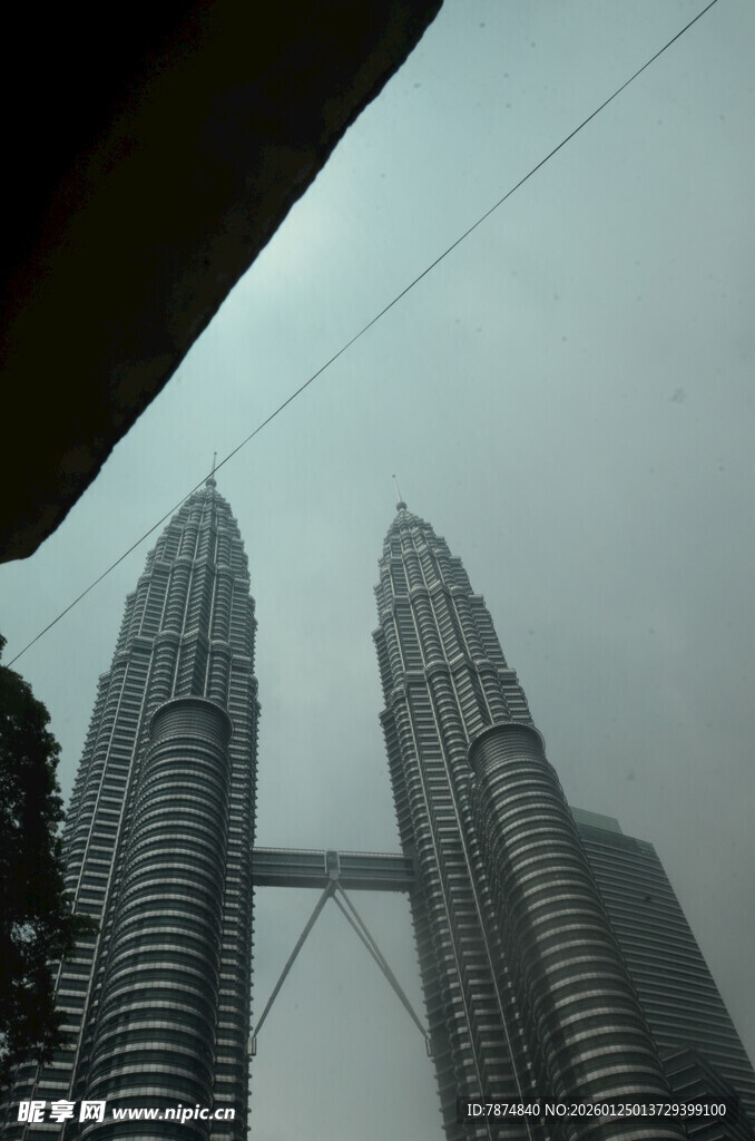 吉隆坡双子塔壮观景象