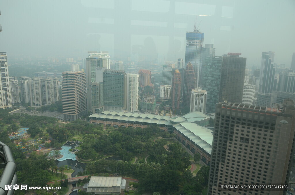 城市高楼景观俯瞰