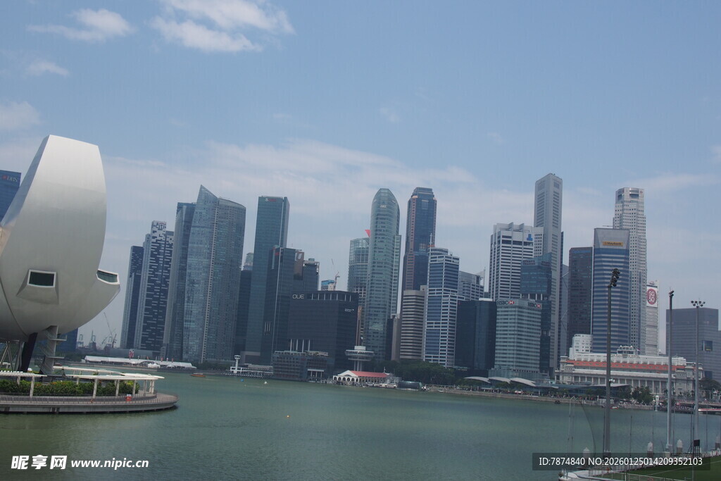 新加坡城市天际线景观