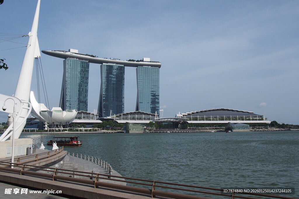 新加坡滨海湾城市景观