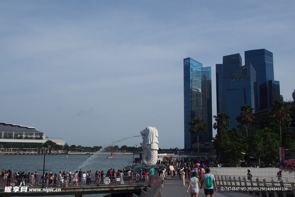 新加坡滨海湾城市景观