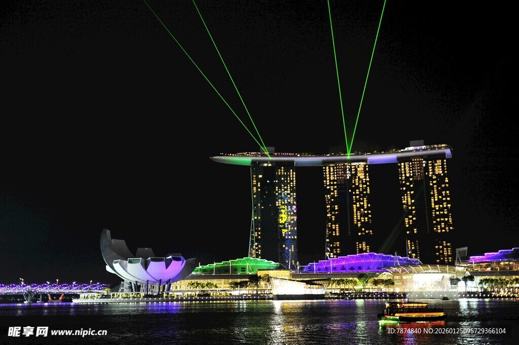 新加坡滨海湾夜景灯光秀