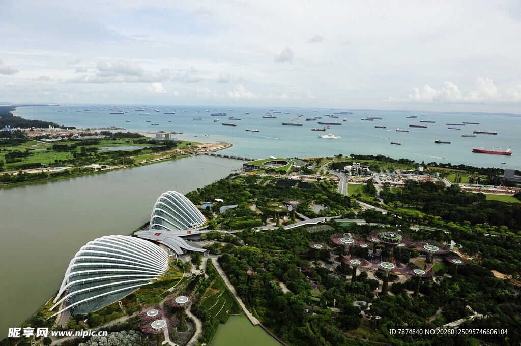 新加坡滨海湾美丽景观