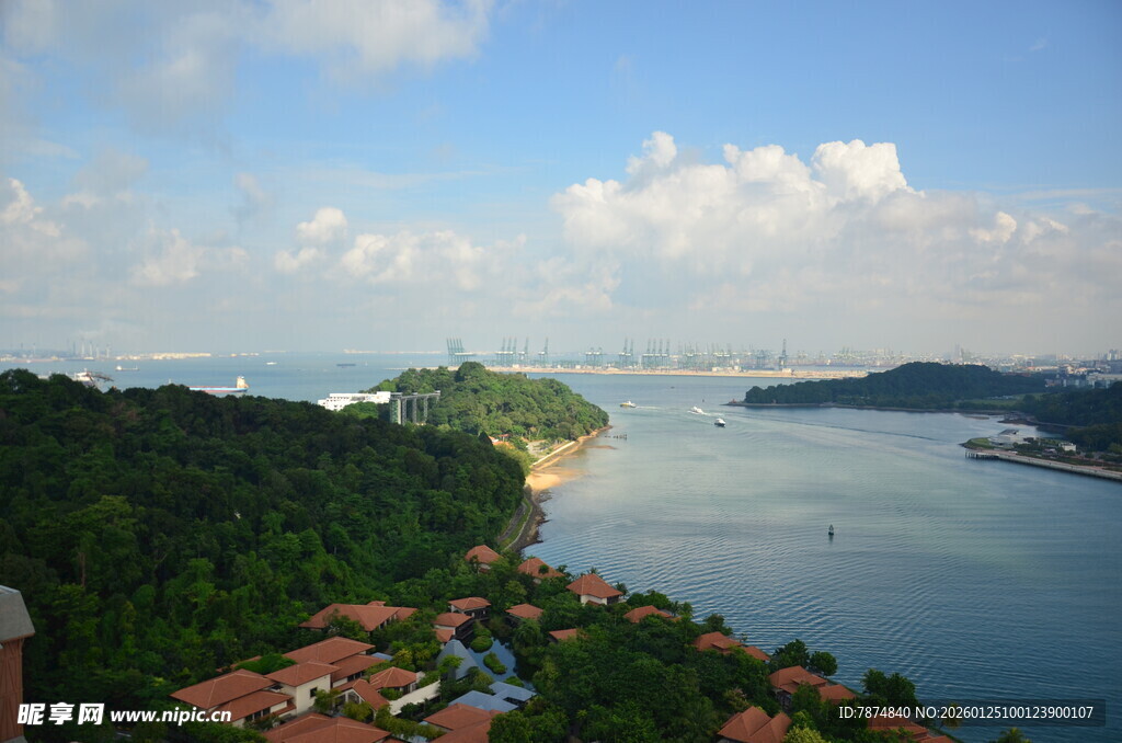 海滨风光俯瞰美丽景致