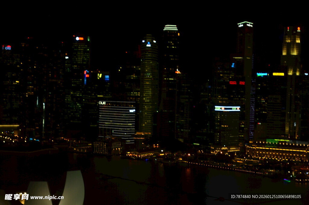 新加坡璀璨夜景俯瞰