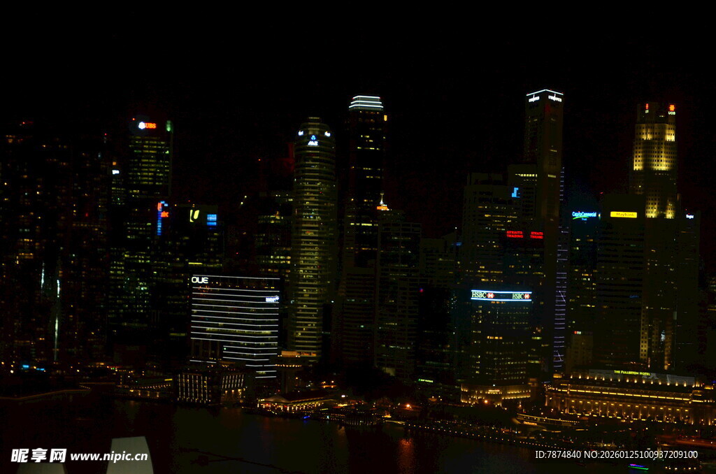 城市夜景璀璨灯火