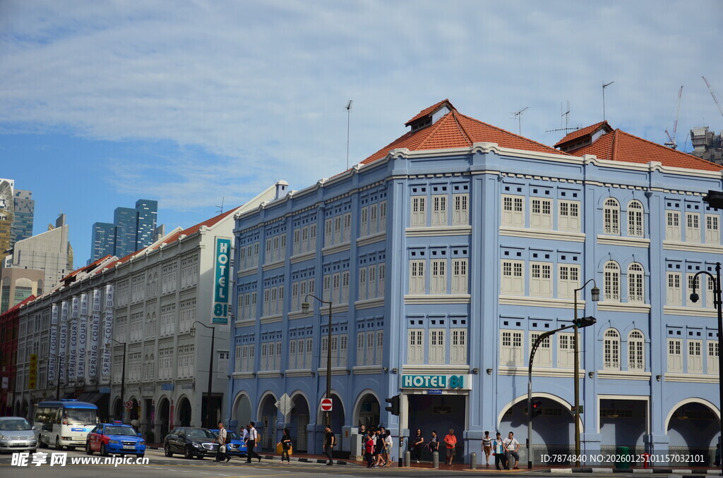 欧式风格沿街建筑景观