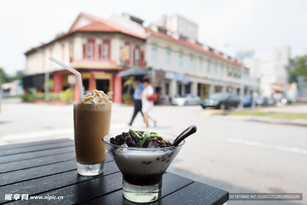 户外街边的美味饮品