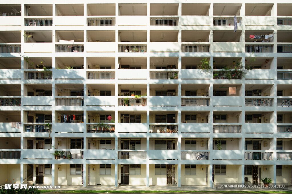 现代风格高层公寓建筑 新加坡