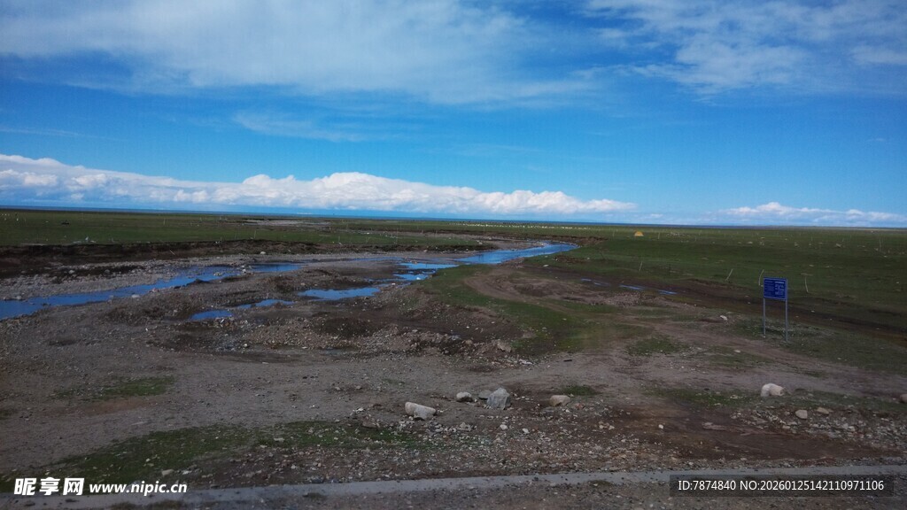 广袤草原湿地风光