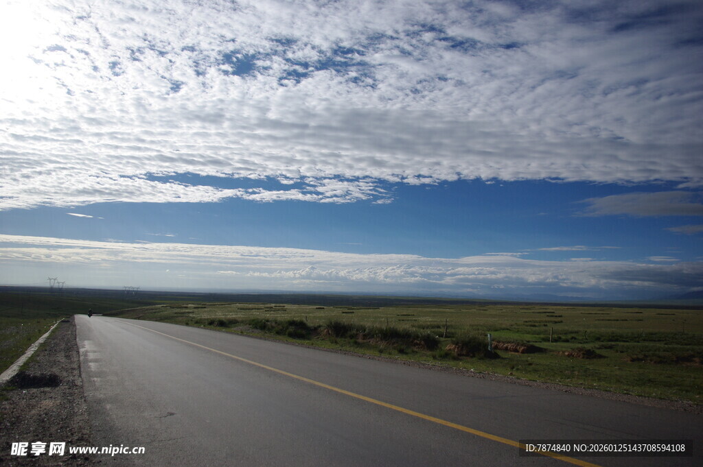 雨后公路 天际云景