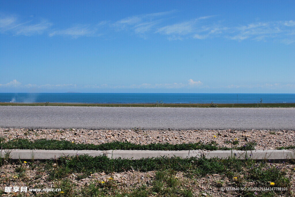 海边开阔风景
