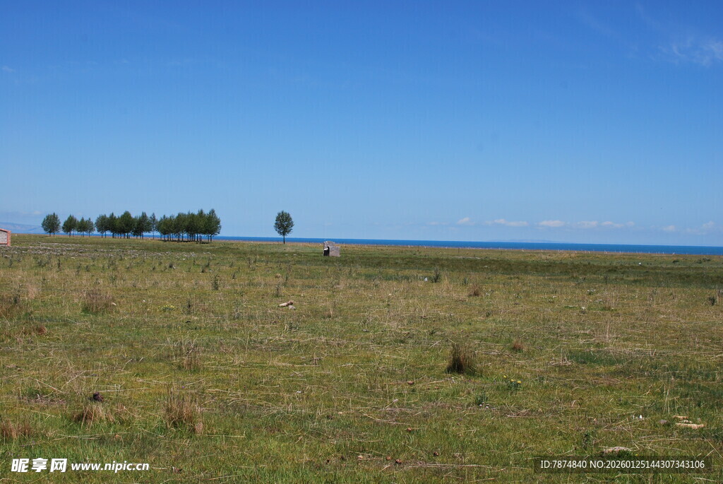 广袤草原与远方天际线