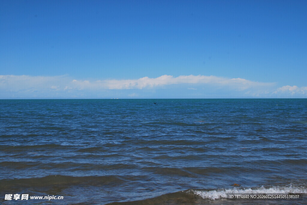 广阔海景 蔚蓝大海与天际