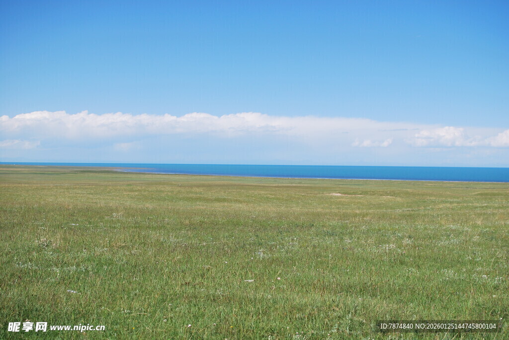 草原蓝天 辽阔自然美景