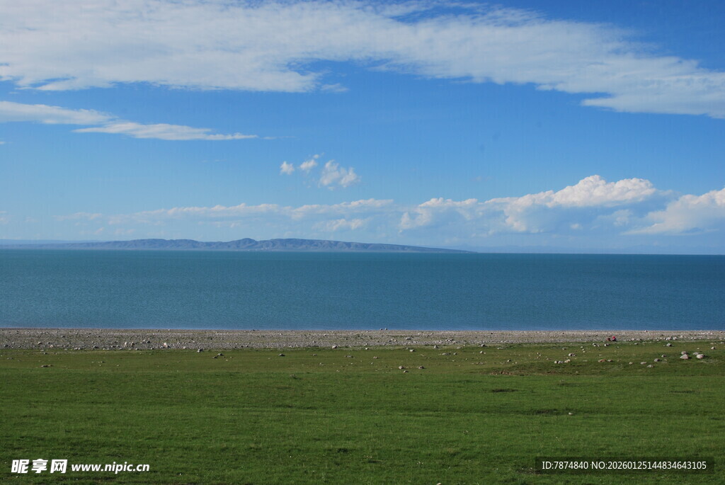 草原蓝天大海美丽风光